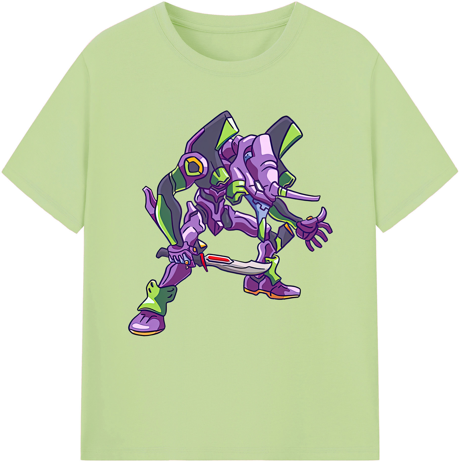 （画像用） EVA 新世紀エヴァンゲリオン 綿100％半袖Tシャツ（フロントプリント）